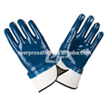 Heavy Duty Fully Nitrile Dipped Hand Gloves With Knit Wrist